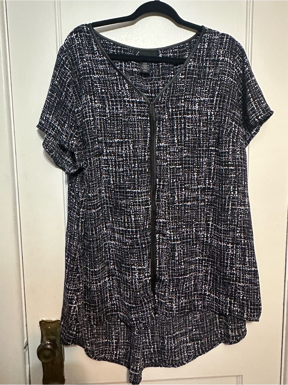 Lane Bryant Black and White Tunic